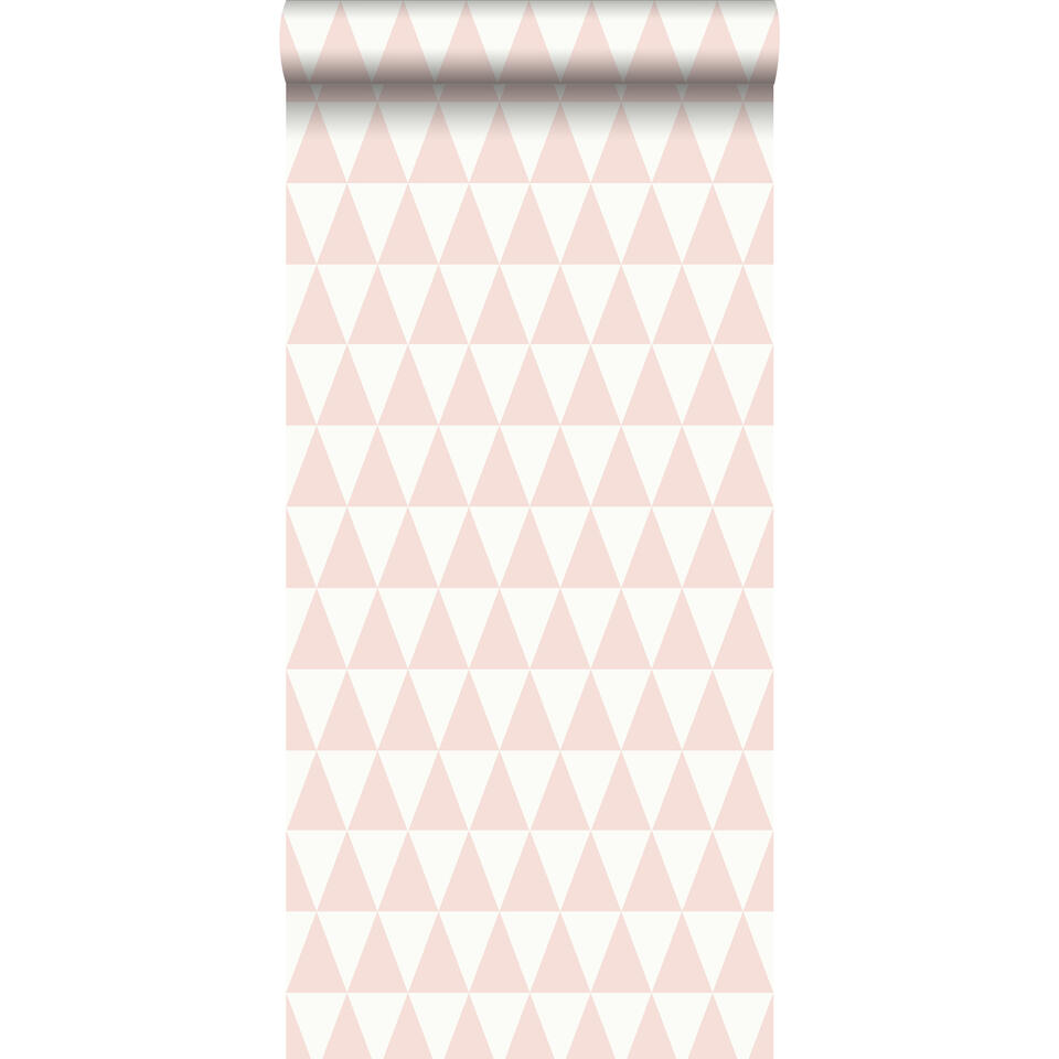 ESTAhome behang - grafisch driehoeken - perzik roze - 53 cm x 10,05 m product