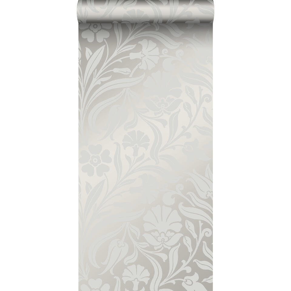 Origin behang - bloemen - grijs - 53 cm x 10,05 m product