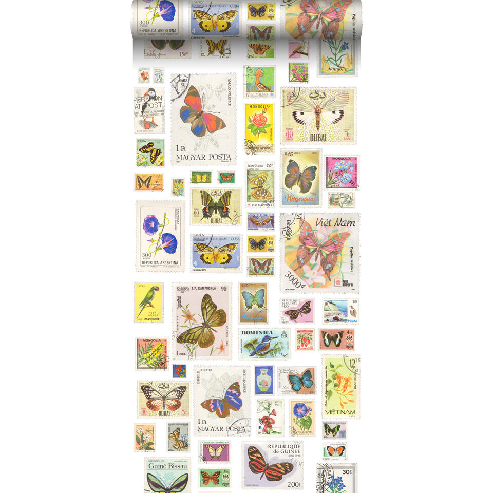 ESTAhome behang XXL - postzegels - meerkleurig - 46,5 cm x 8,37 m product