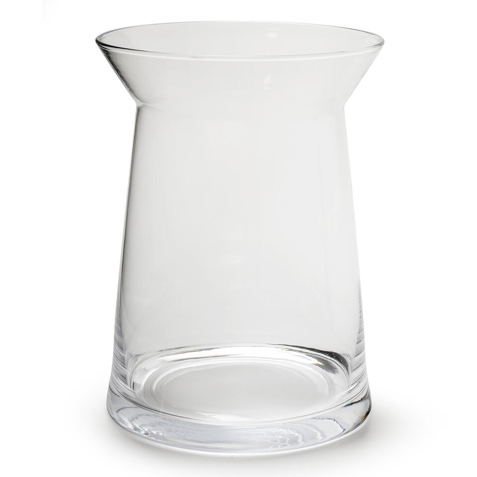 Pygmalion onduidelijk diepte Bellatio design Vaas - trechter vorm - transparant - glas - 23 x 30 cm |  Leen Bakker