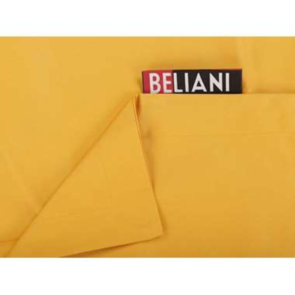 Beliani Extra grote zitzak FUZZY - geel nylon