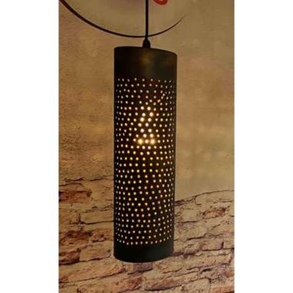 Freelight Hanglamp Forato 1 lichts - Ø 12 cm - bruin - zwart