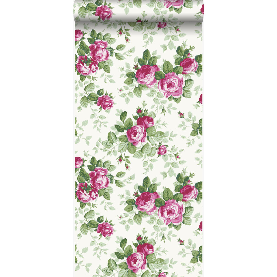 Origin behang - rozen - roze - 53 cm x 10,05 m product