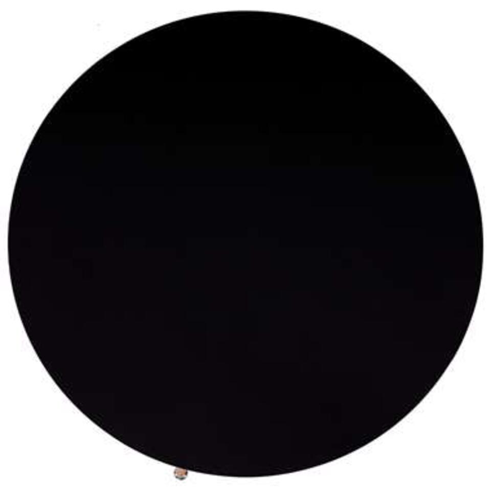 VIDAXL Eettafel 90x73,5 cm MDF zwart en eikenkleurig