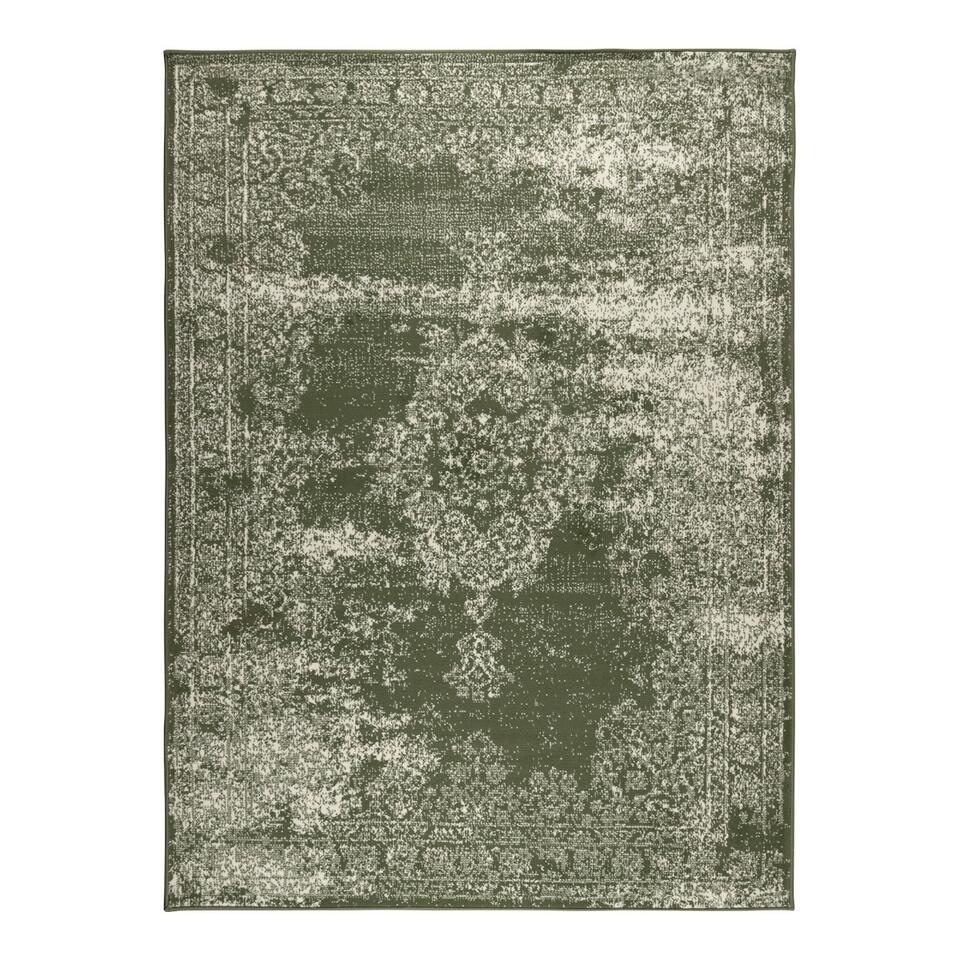 Willen Heiligdom Benadrukken Vintage Vloerkleed Bloom - Groen - EVA Interior - 160 x 225 cm | Leen Bakker