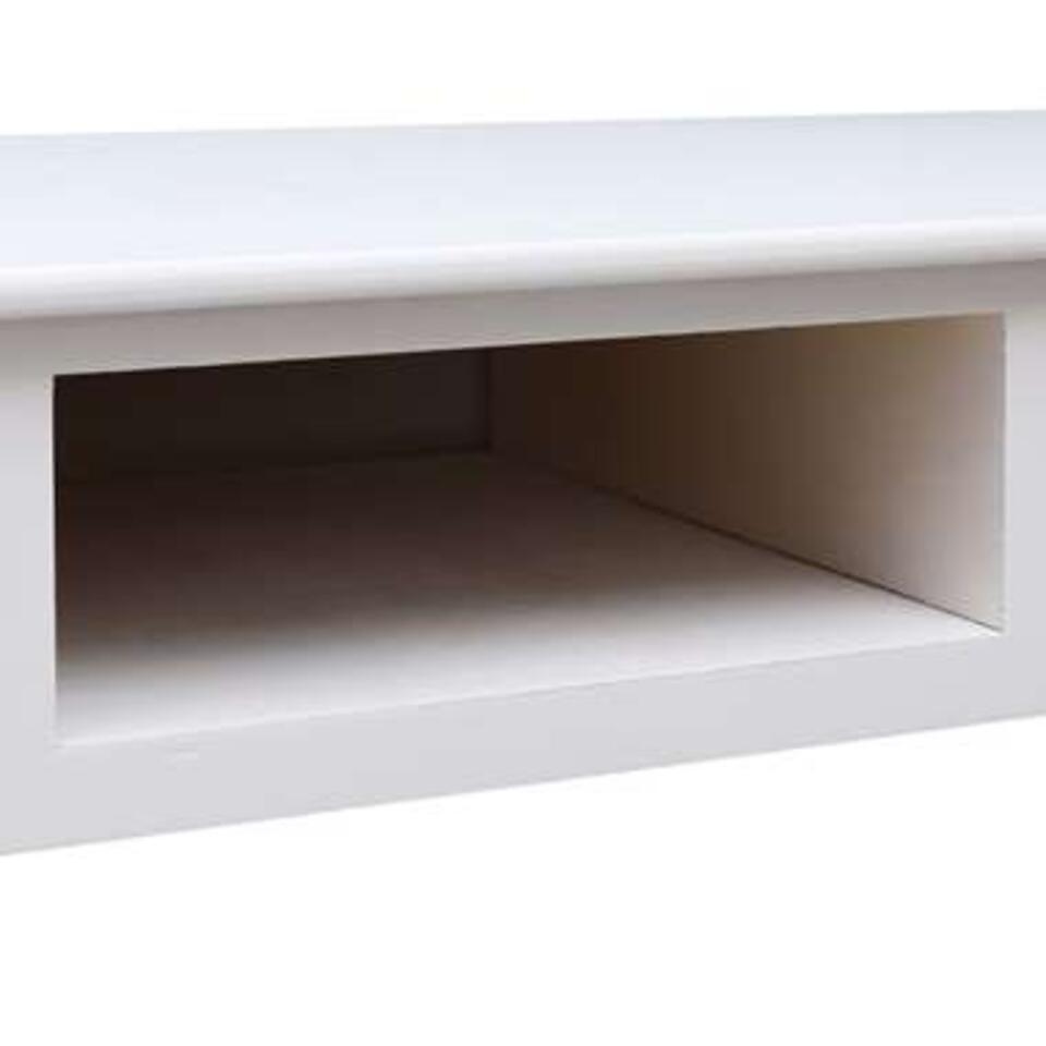 VIDAXL Schrijftafel 110x45x76 cm in wit hout