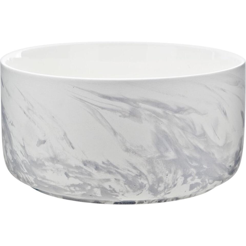 Cosy&Trendy Marble Grey serveerkom - Ø 20 cm