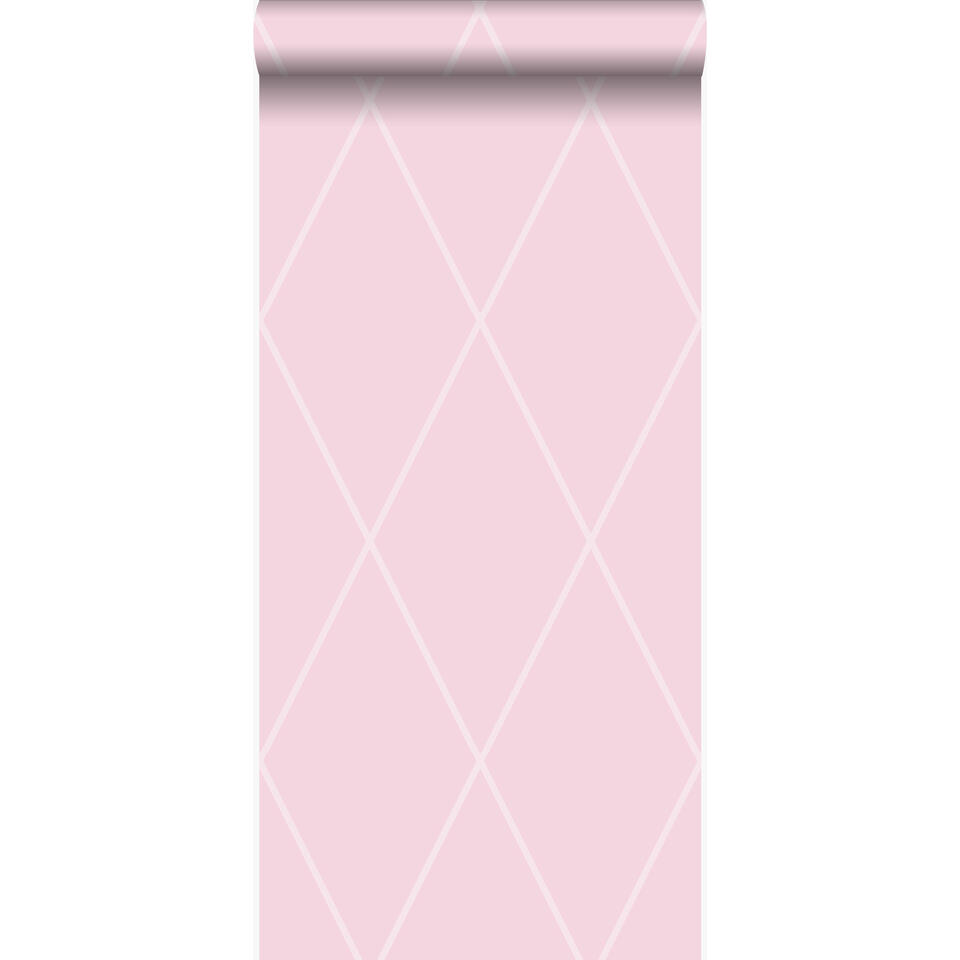 Origin behang - ruiten - roze - 53 cm x 10,05 m product