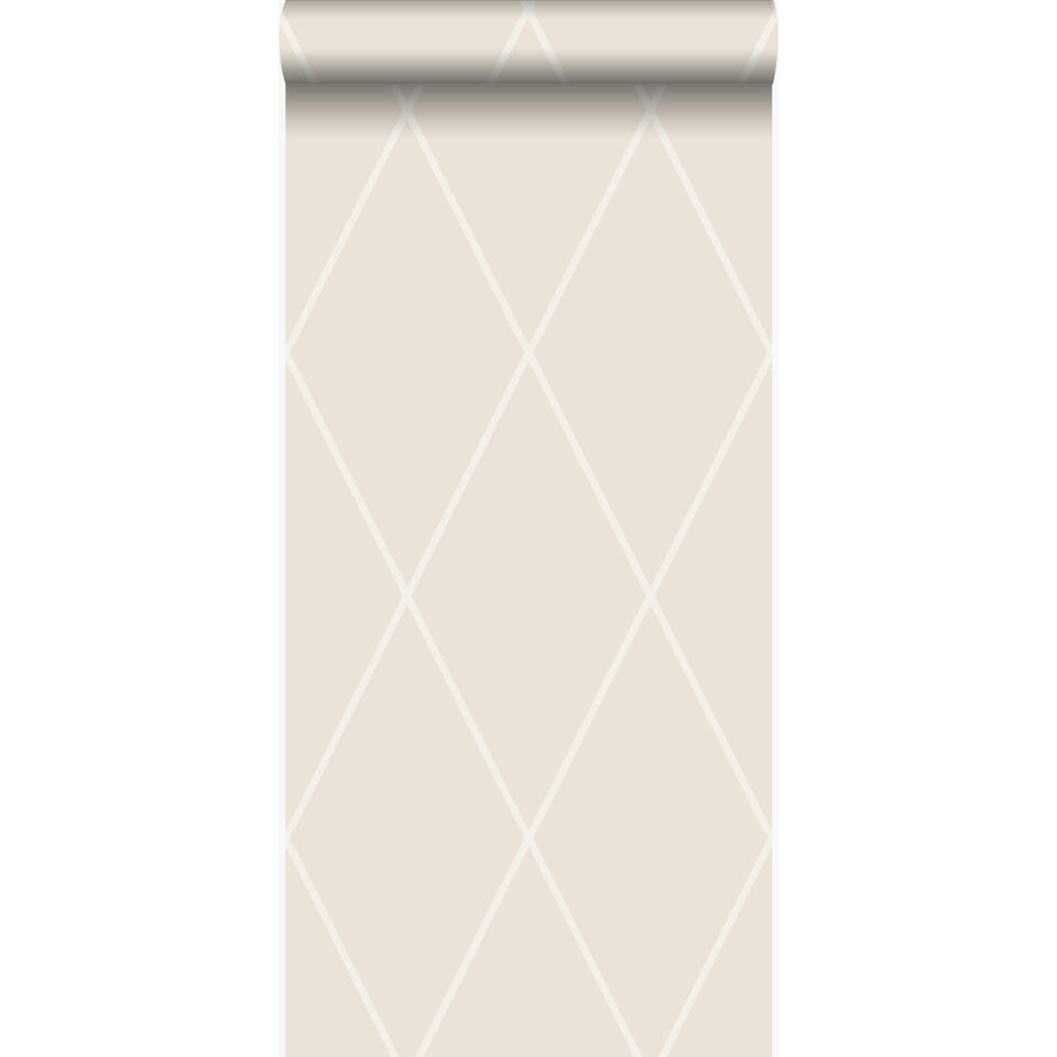 Origin behang - ruiten - beige - 53 cm x 10,05 m product