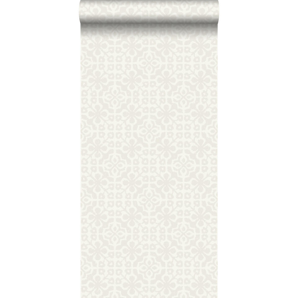 ESTAhome behang - verweerde tegels - zilver - 53 cm x 10,05 m product