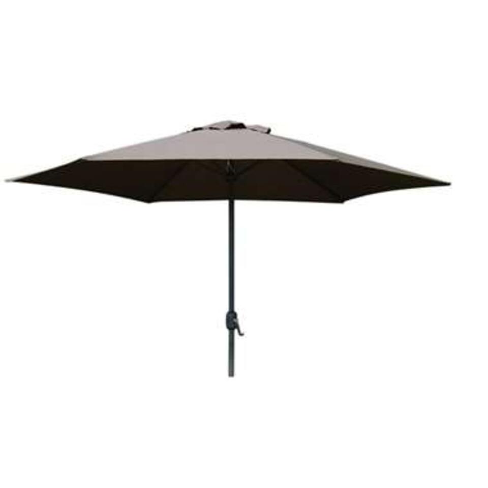 PimXL Luxe 6-ribs Parasol - Ø300cm - Taupe product