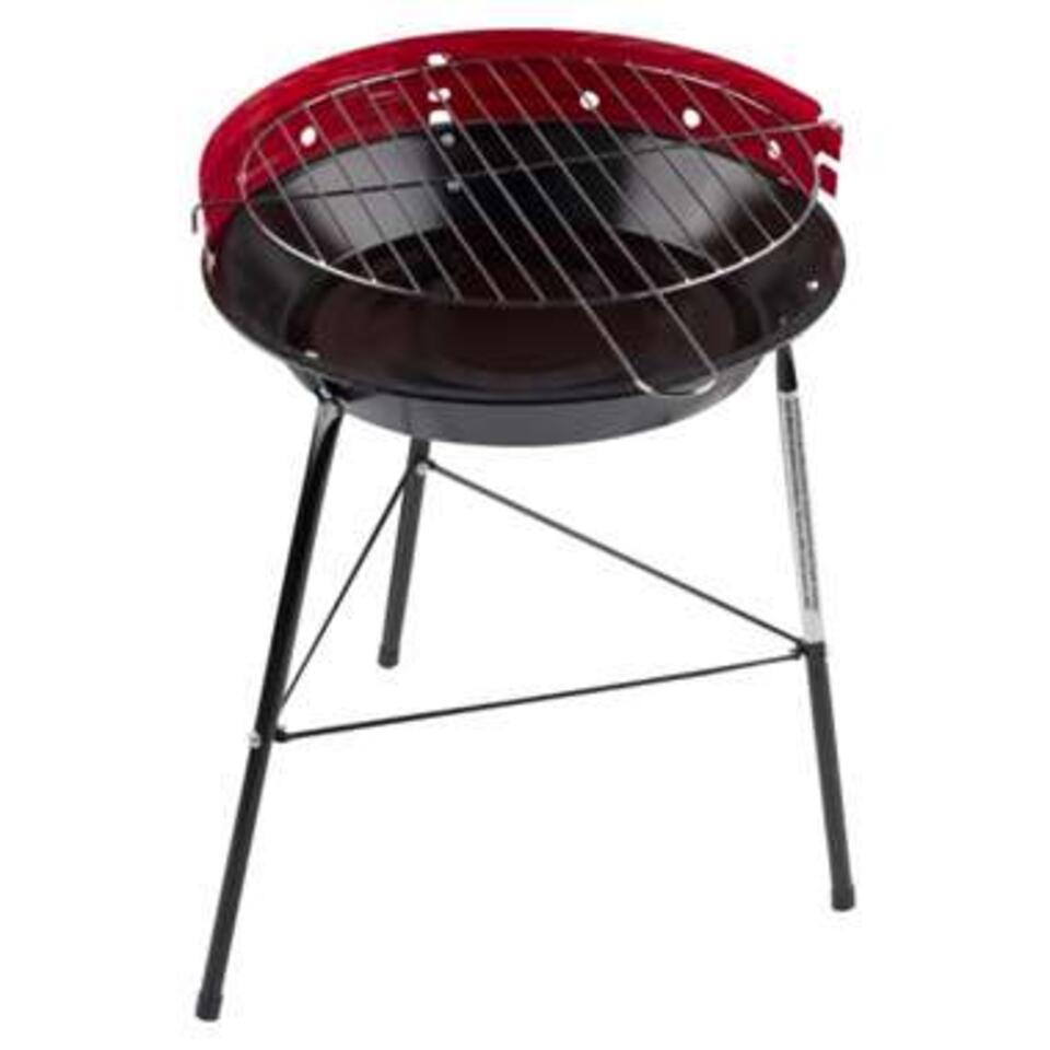 Barbecue - houtskool BBQ - driepoot - zwart/ rood - 33 x 43 cm product