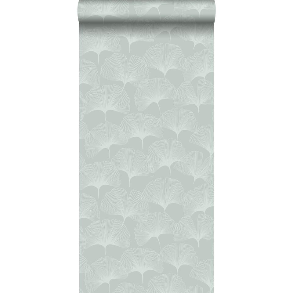 Origin behang - ginkgo bladeren - celadon groen - 0.53 x 10.05 m product
