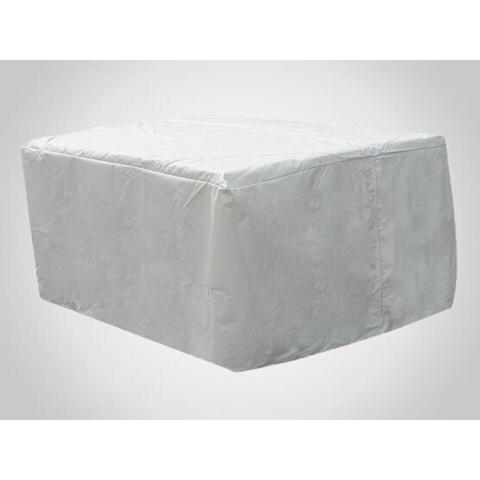 Speciaal calcium lont Beliani meubelhoes CHUVA - Grijs polyester | Leen Bakker