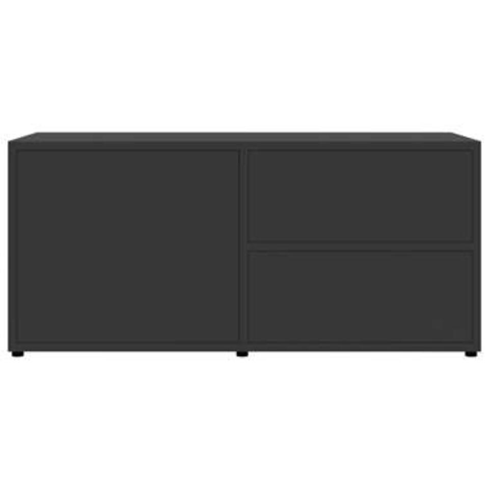 VIDAXL Tv-meubel 80x34x36 cm spaanplaat grijs
