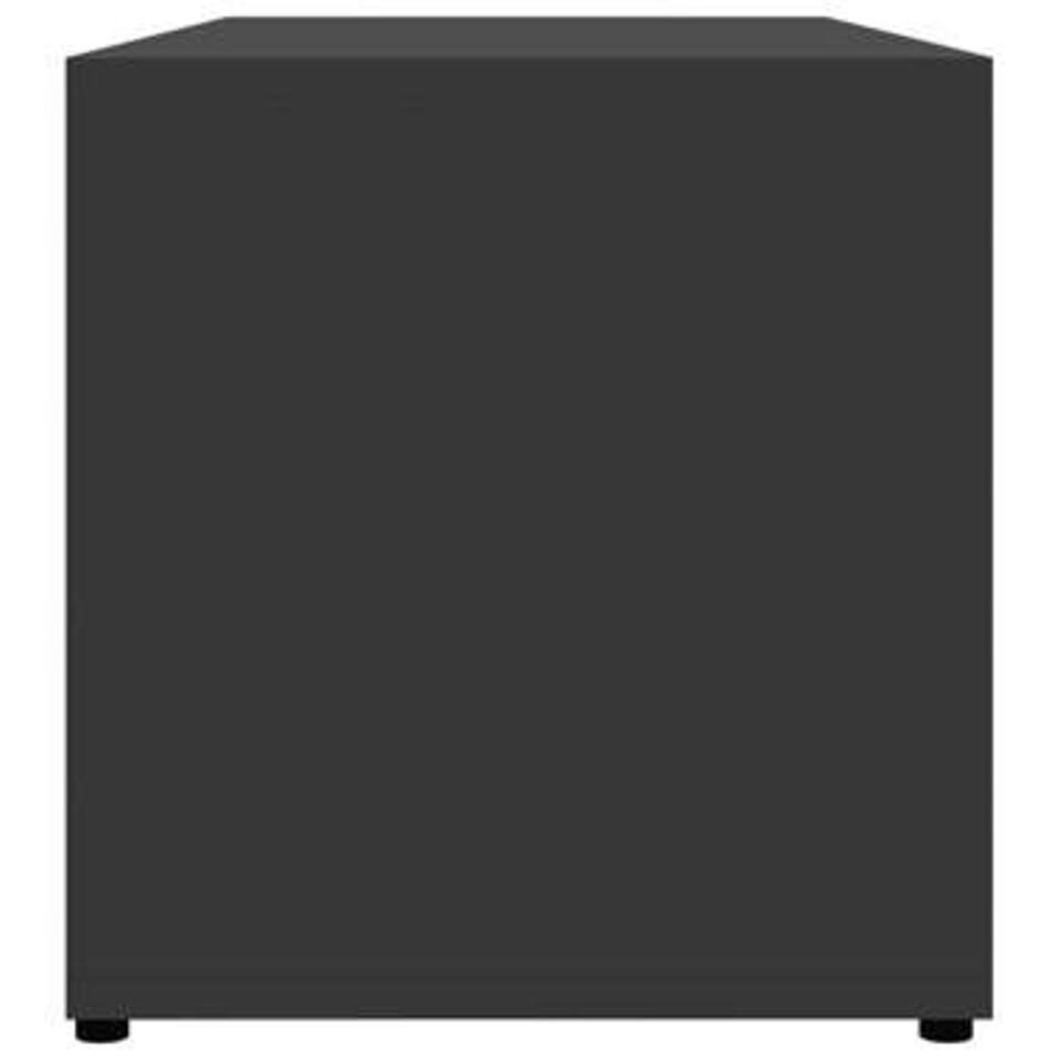 VIDAXL Tv-meubel 80x34x36 cm spaanplaat grijs