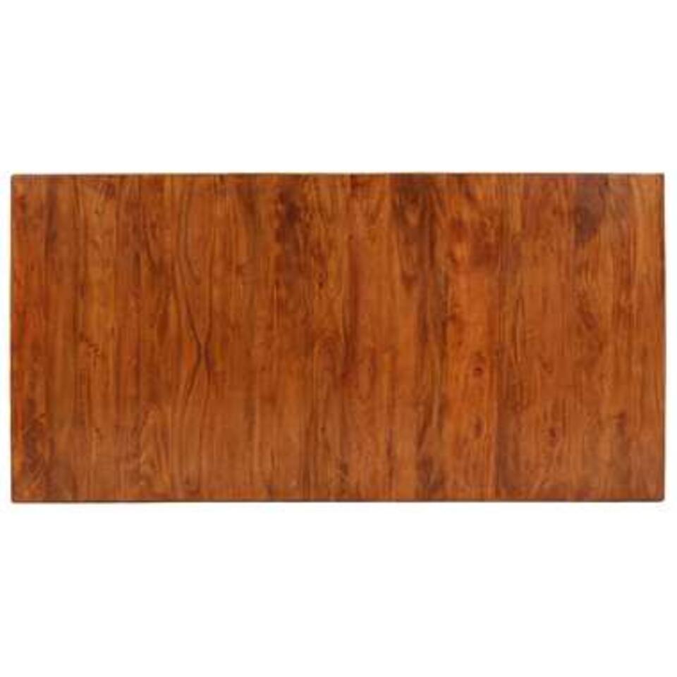 VIDAXL Eettafel 180x90x76 cm massief hout met sheesham afwerking