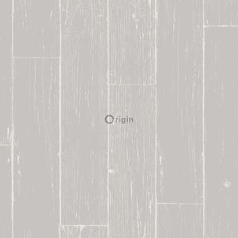 Origin behang - verweerde houten planken - grijs - 53 cm x 10.05 m