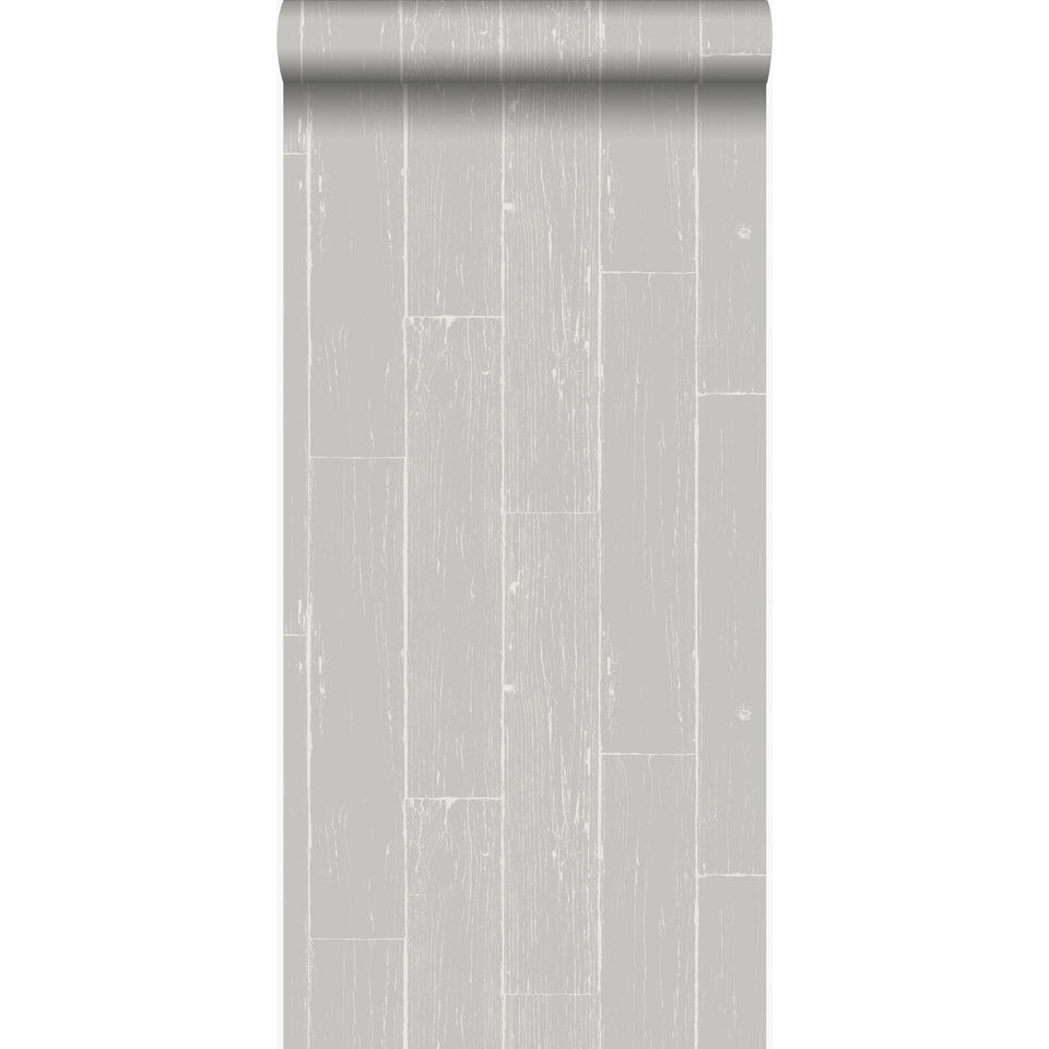 Origin behang - verweerde houten planken - grijs - 53 cm x 10.05 m