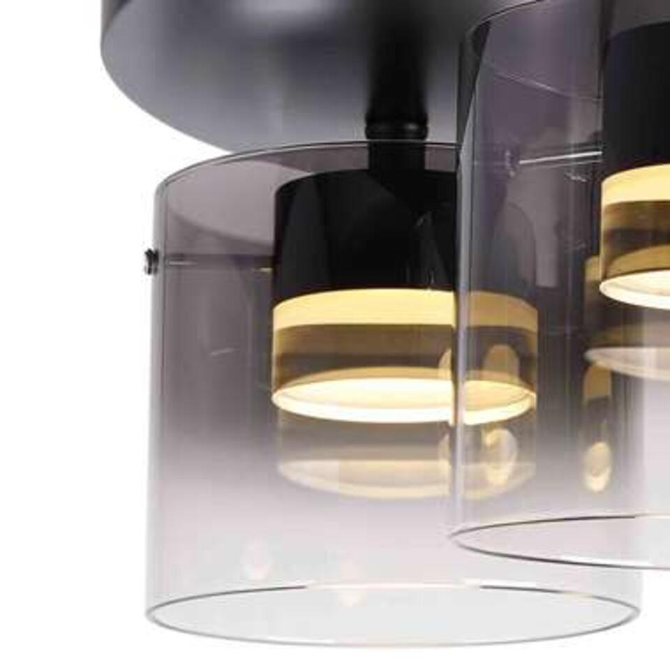 Highlight Plafondlamp Salerno - 3 lichts - Ø 40 cm - zwart