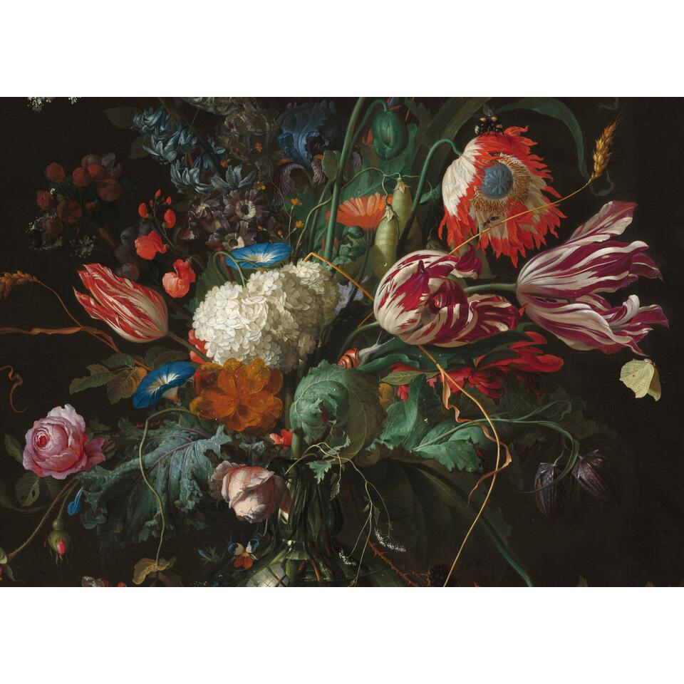 balans roman Collega Art for the Home - Canvas - Bloemen in een Glazen Vaas - 100x70 cm | Leen  Bakker