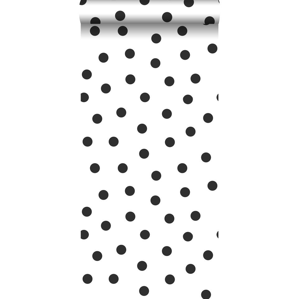Origin behang - kleine stippen - zwart wit - 0.53 x 10.05 m product