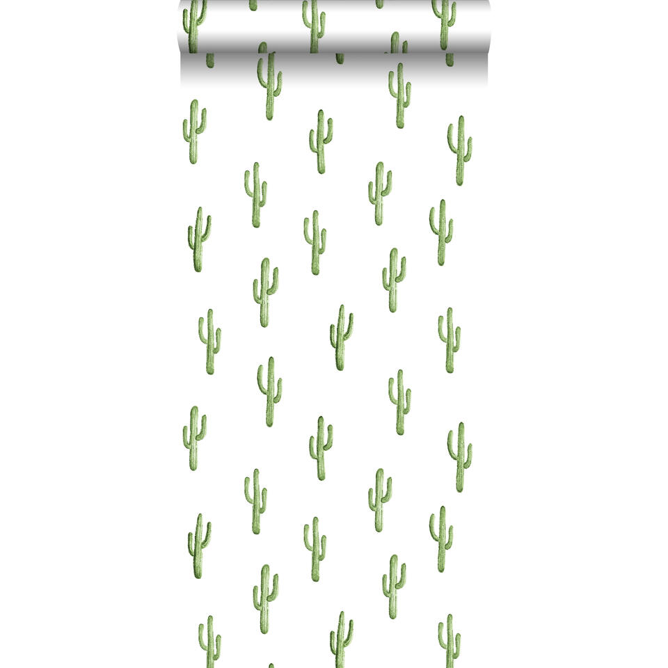 ESTAhome behang - woestijn cactussen - groen - 53 cm x 10,05 m product