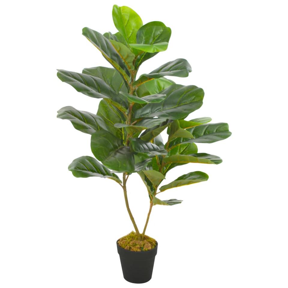 vidaXL Kunstplant met pot vioolbladplant 90 cm groen product