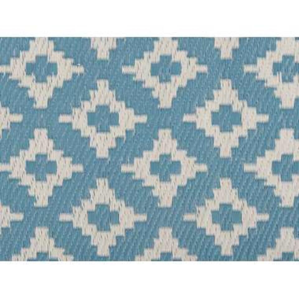 Beliani Outdoortapijt - THANE Blauw polypropyleen 120x180 cm