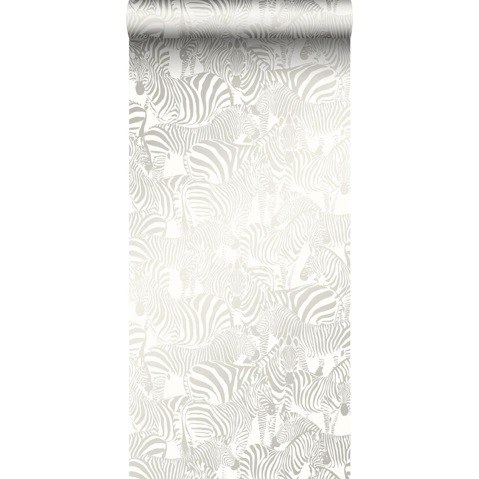 Origin behang - zebra's - zilver - 53 cm x 10,05 m product