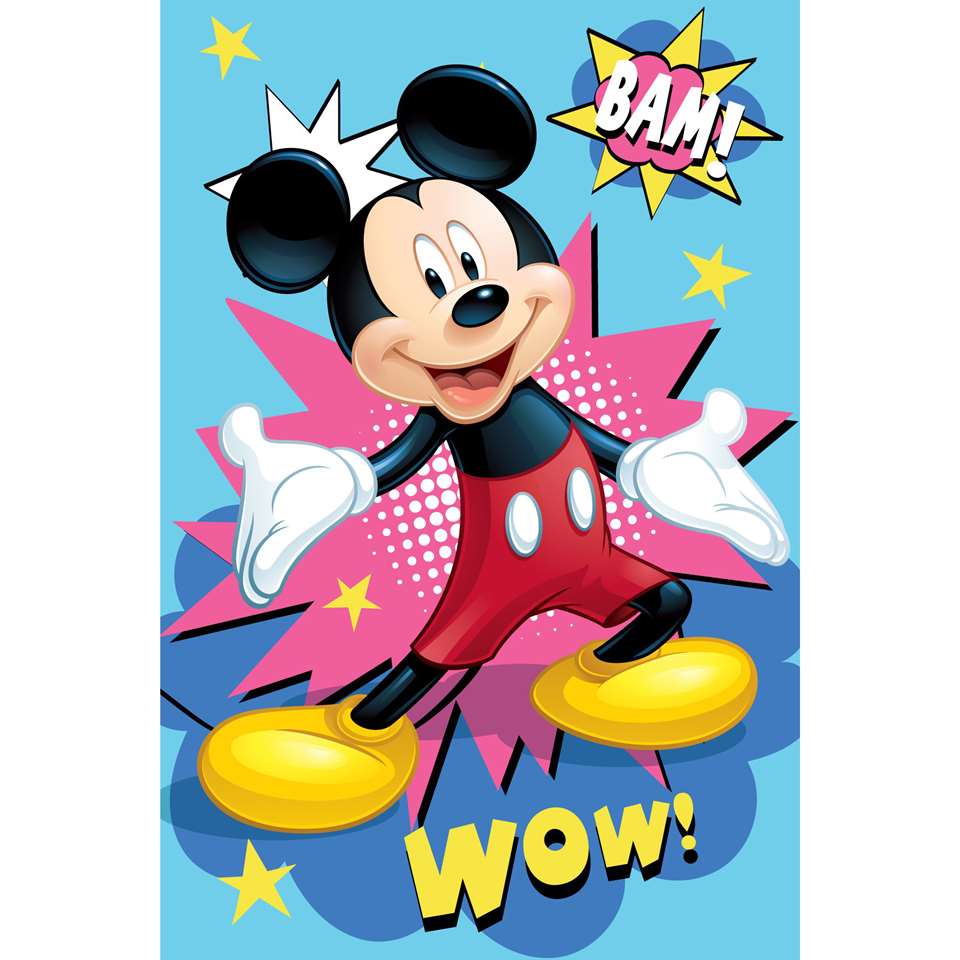 Disney Mickey Mouse Fleeceplaid - 100 x 150 cm - Multi