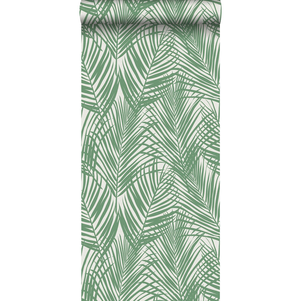 ESTAhome behang - palmbladeren - jade groen - 0.53 x 10.05 m product