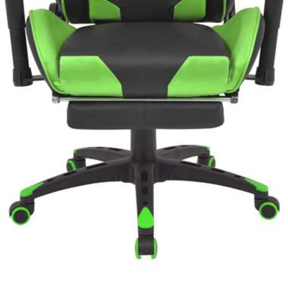 VIDAXL Bureau-/gamestoel - met voetensteun - Xtreme - groen