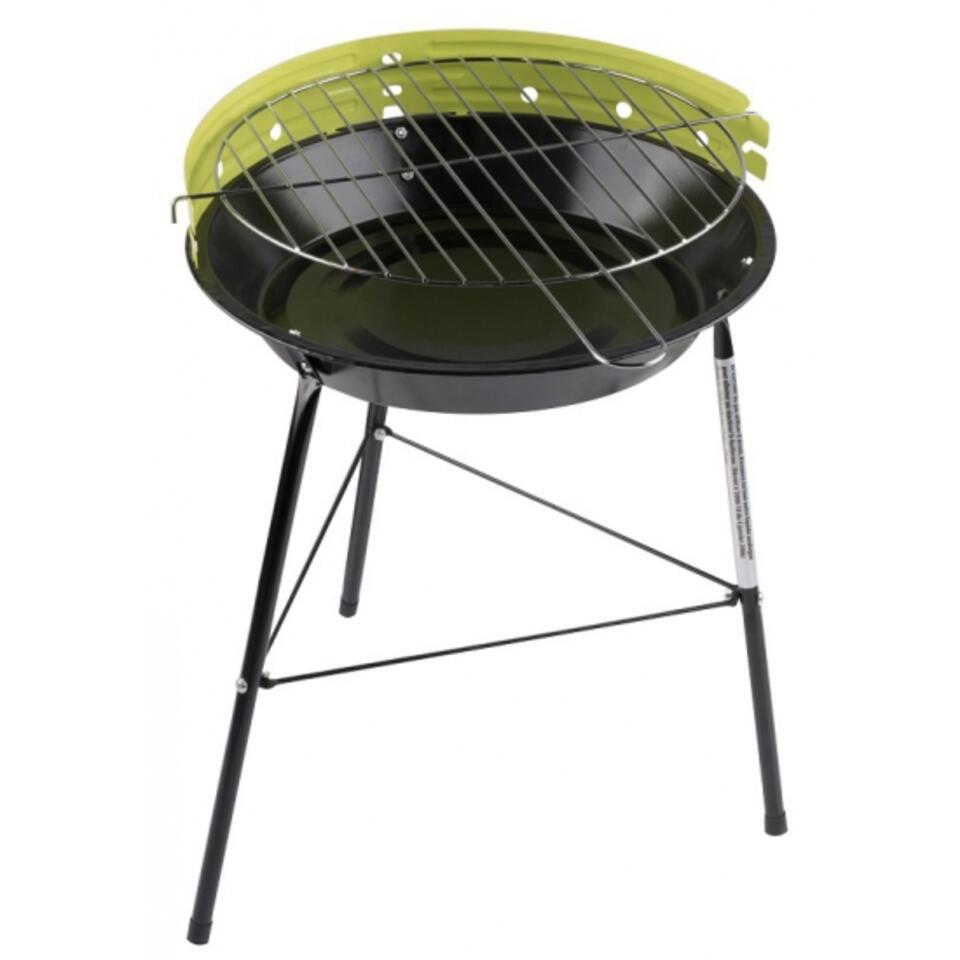 palm strategie Derde Barbecue - houtskool BBQ - driepoot - zwart/ groen - 33 x 43 cm | Leen  Bakker