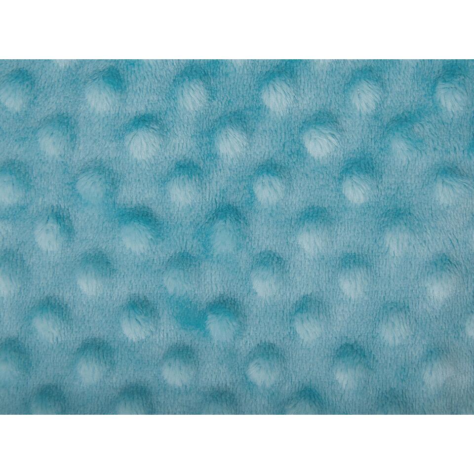 Beliani Plaid SAMUR - Blauw polyester
