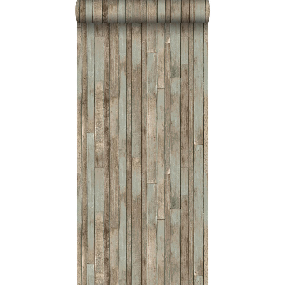 ESTAhome behang - sloophout - vergrijsd blauw - 53 cm x 10.05 m product