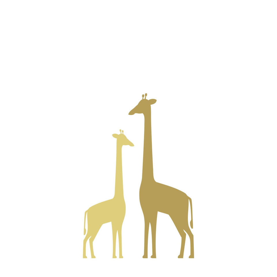 ESTAhome fotobehang - giraffen - okergeel - 1.5 x 2.79 m. product