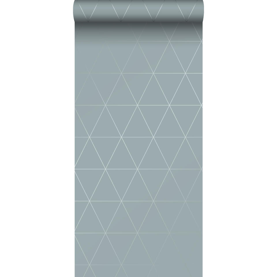 Origin behang - grafische driehoeken - blauw - 0.53 x 10.05 m product