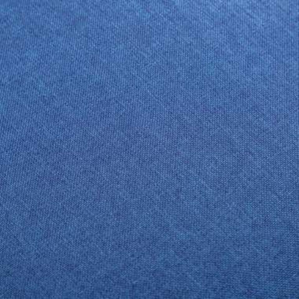 VIDAXL 2-delige Fauteuilset met hocker stof blauw