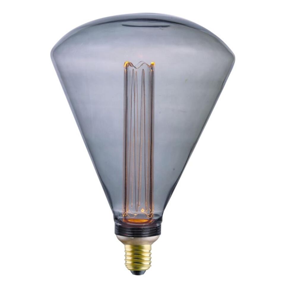 Bouwen op Rustiek zingen Freelight Lamp LED - XXL - 17x24 cm - 5W 100 LM 1800K - 3 Standen - DIM -  Rook | Leen Bakker