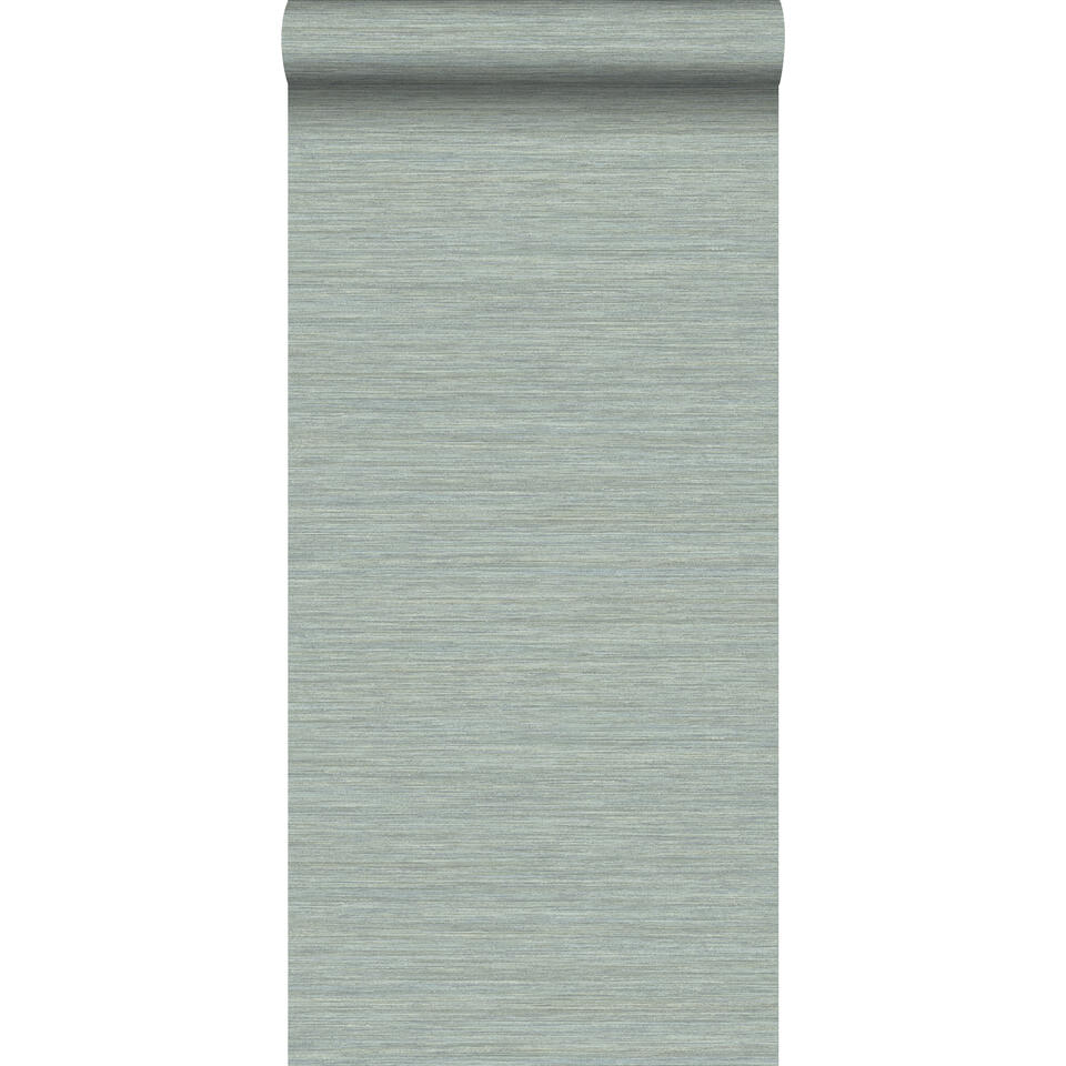 Origin behang - geweven structuur - celadon groen - 0.53 x 10.05 m product