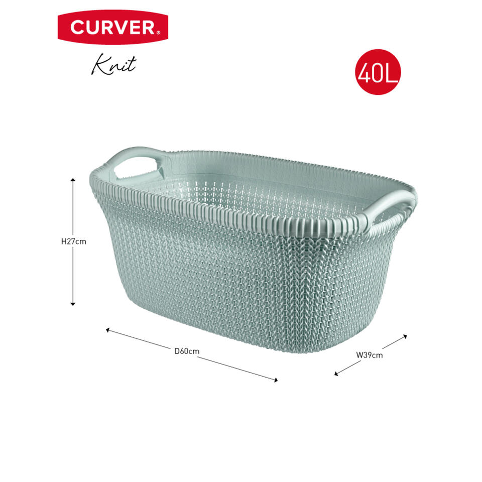 Curver Knit met 57L + 40L - | Leen Bakker