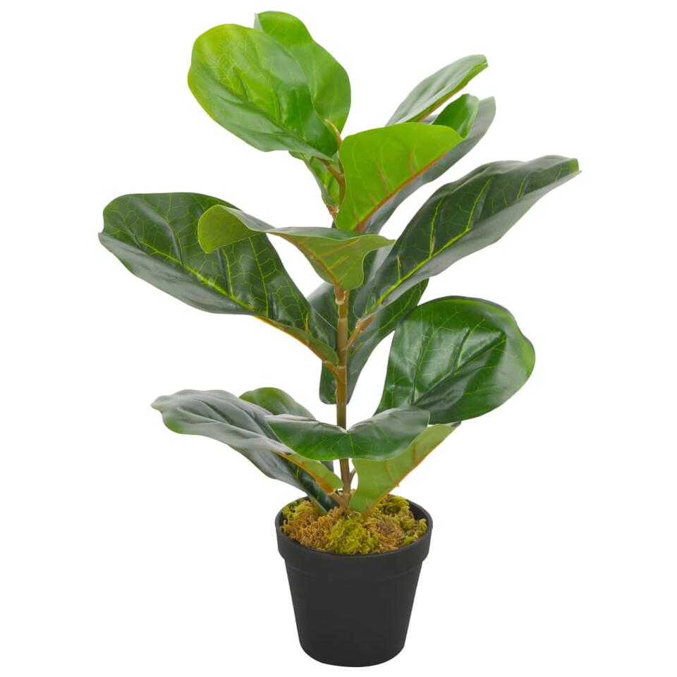 vidaXL Kunstplant met pot vioolbladplant 45 cm groen product