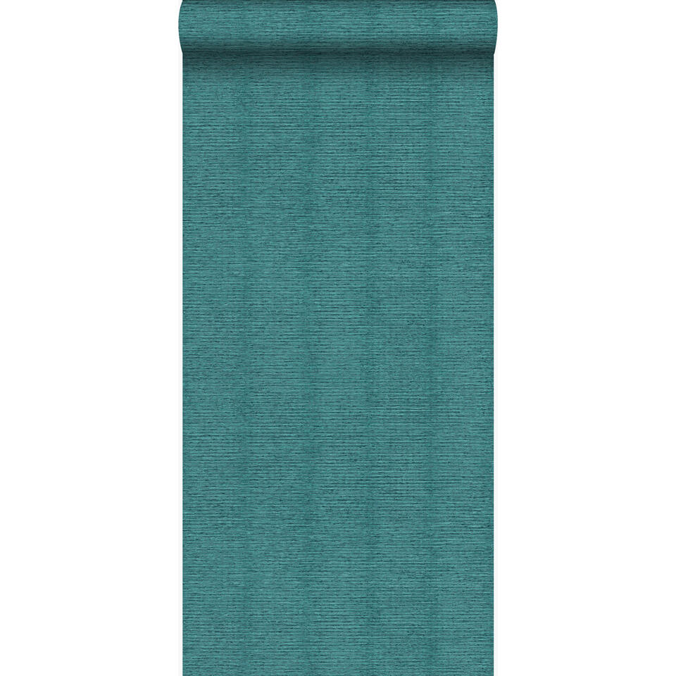 Origin behang - linnenstructuur - zeegroen - 53 cm x 10,05 m product