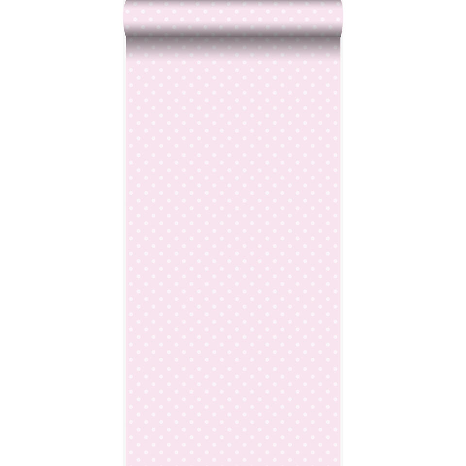 Origin behang - kleine stippen - licht roze - 53 cm x 10,05 m product