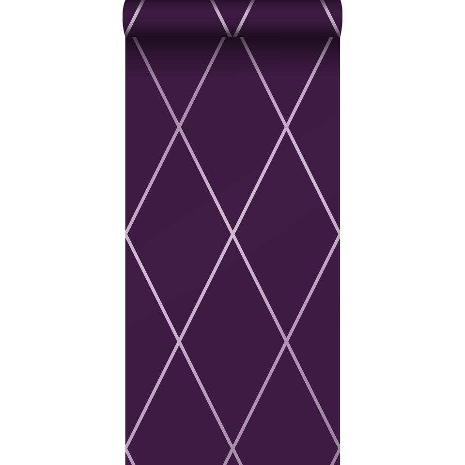 Origin behang - ruiten - paars - 53 cm x 10,05 m product