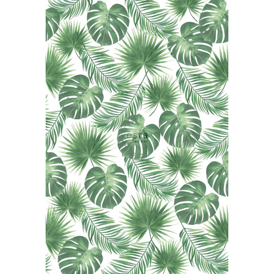 ESTAhome fotobehang - tropische bladeren - groen - 1.86 x 2.79 m product