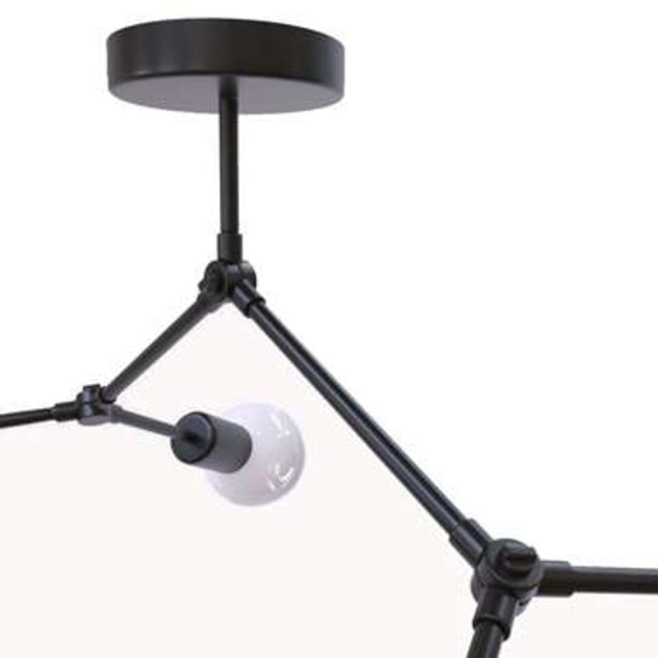 Nowodvorski Plafondlamp Twig - L 79 cm H 54 cm - zwart