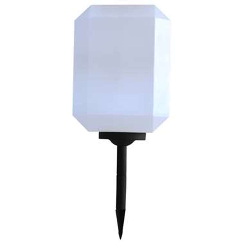 VIDAXL LED-solarlampen 30 cm wit 2 st