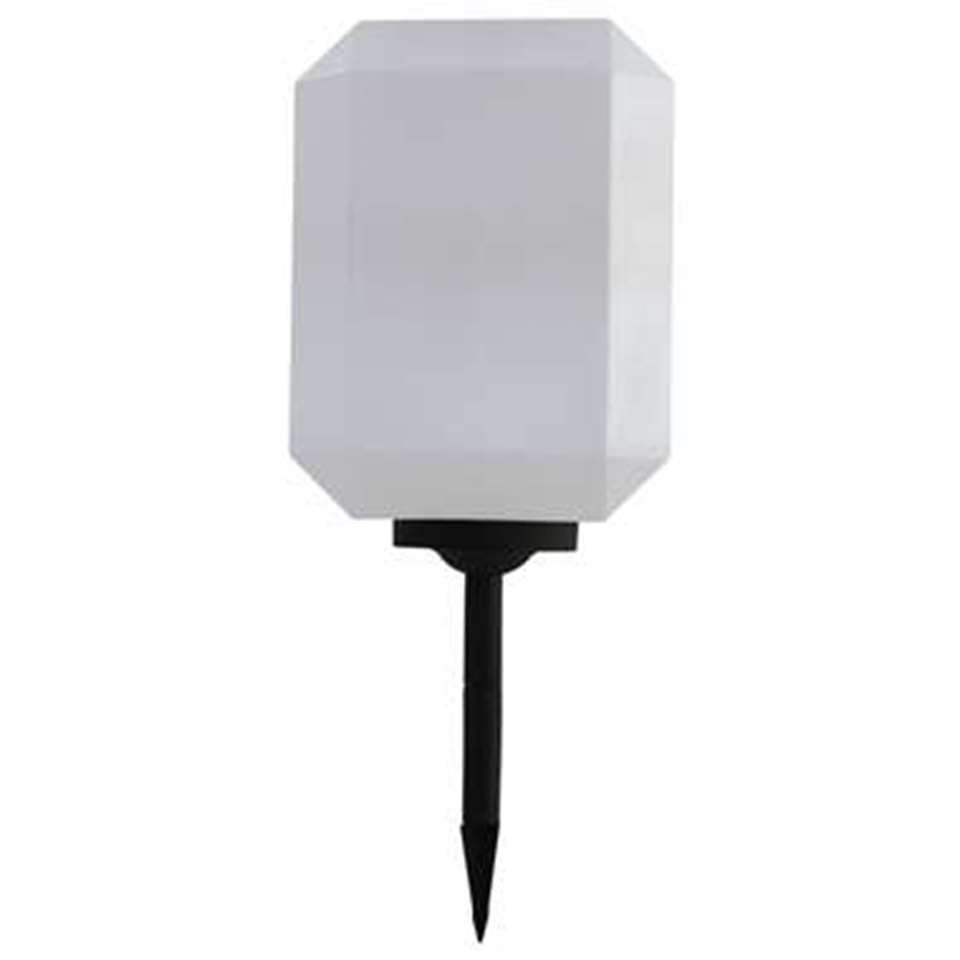 VIDAXL LED-solarlampen 30 cm wit 2 st